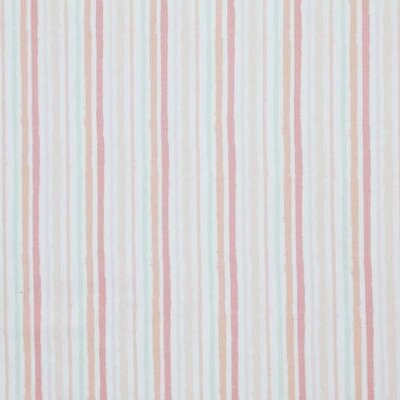 wit (off white) perzik roze groen pastel lengte Streepjes - digitaal fijne katoenen Baby rib tricot SOFT