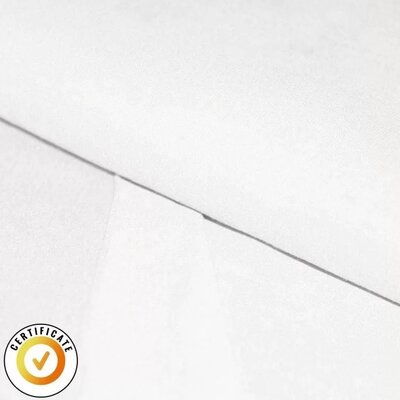 wit (ecru-off white) uni - biologische french terry (op=op)