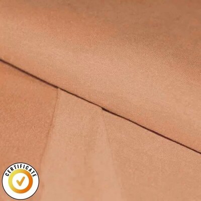 perzik uni - biologische french terry (op=op)