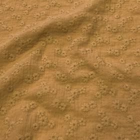 camel broderie met Bloemen hydrofiel