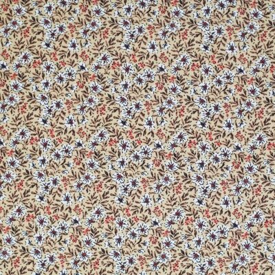 beige wit bruin terracotta Meidoorn bessen bloem - digitaal tricot (op=op)