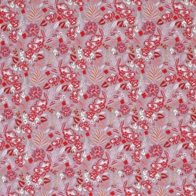 roze (oud) rood wit geel framboos Schetsmatige bloem - digitaal tricot (op=op)