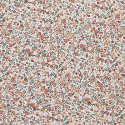 off white claypink peach dusty green Trendy flowers digital jersey