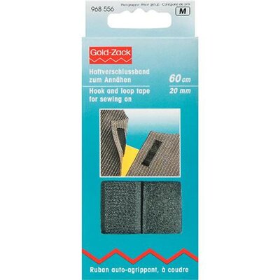 zwart klittenband opnaaibaar 2cm Prym 60cm / kaartje