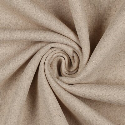 beige (champagne) gouden glitters uni baby jogging - french terry