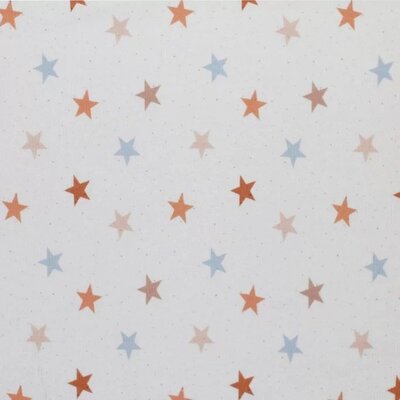 wit (off white) jeans cacao perzik cognac sterren - digitaal fijne katoenen Baby rib tricot SOFT (op=op)