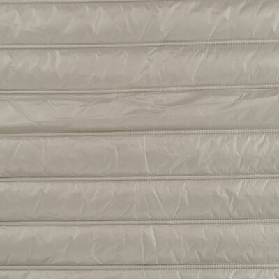 beige (kiezel) strepen gewatteerde jassenstof