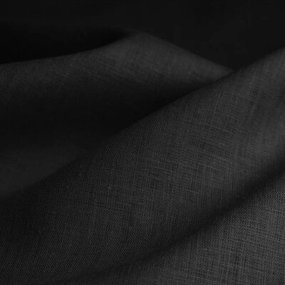 zwart uni gewassen linnen (op=op)