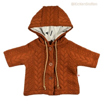 Jasje met Capuchon Poppen naaipatroon