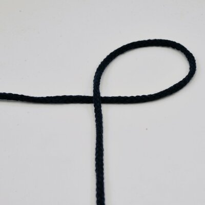 blauw (donker marine) gevlochten koord 6mm