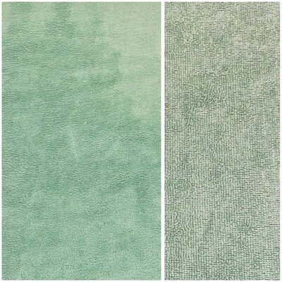 groen (zee fel) bamboe katoen fleece (op=op)