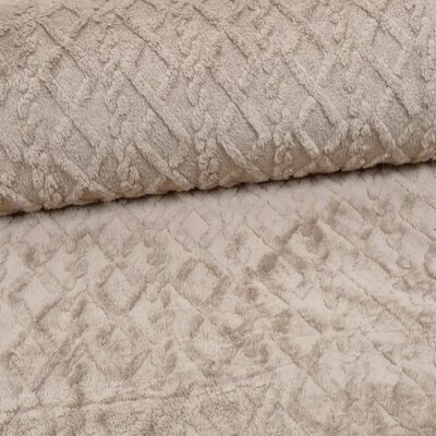 nog 1,3m - beige (taupe) Kabel Wellness teddy - teddy fleece (op=op)