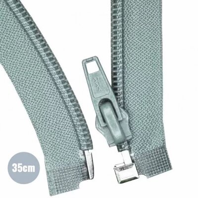 groen (zee mint) Deelbare Rits YKK nylon 35cm