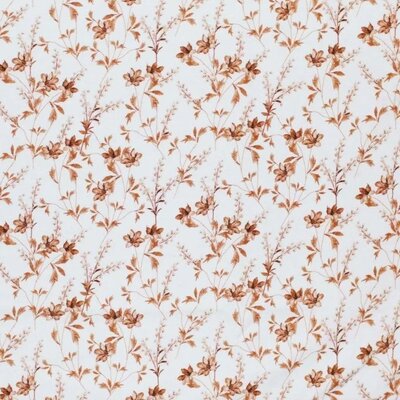 off white cacao brown Flowers digital jersey
