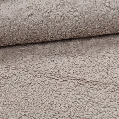 beige (taupe d.) teddy katoen / fur / borg (op=op)