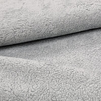 grijs (licht midden) teddy katoen / fur / borg