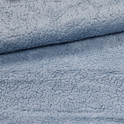 dusty blue teddy cotton