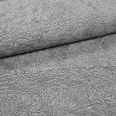 donker grijs teddy katoen / fur / borg (op=op)