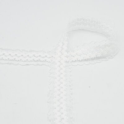 wit (off white) kant elastiek 30mm (op=op)