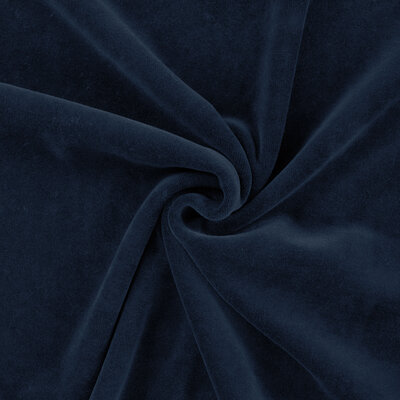 blauw (jeans) katoenen velvet