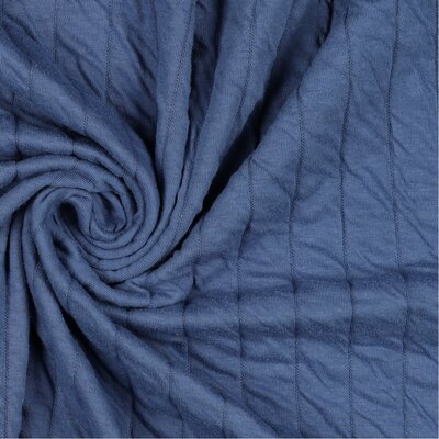 blauw (jeans) strepen gevoerde tricot (op=op)