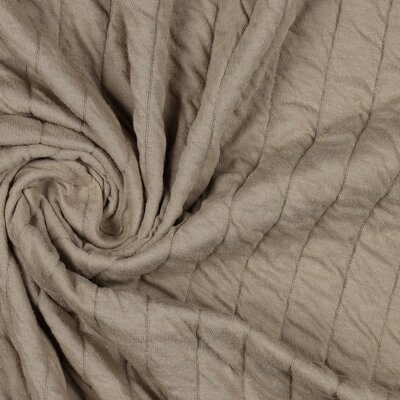 beige strepen gevoerde tricot (op=op)