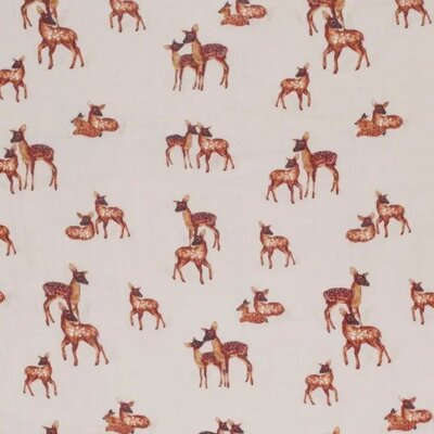 wit (off white) cacao bruin kudde herten digitaal HYDROFIEL (op=op)