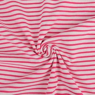 white fuchsia pink stripes spandex jersey