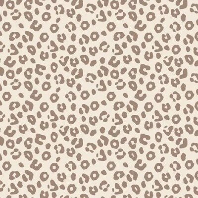 beige (natural) cacao Luipaard print - digitaal fijne katoenen Baby rib tricot SOFT (op=op)