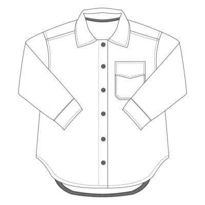 Indy shacket - kids naaipatroon - Bel'etoile