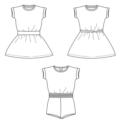 Lux jurk en jumpsuit - kids naaipatroon - Bel'etoile