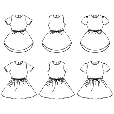 Lotus jurk - kids naaipatroon - Bel'etoile