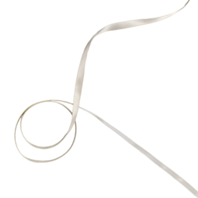 Ivory double face satin lace 6mm