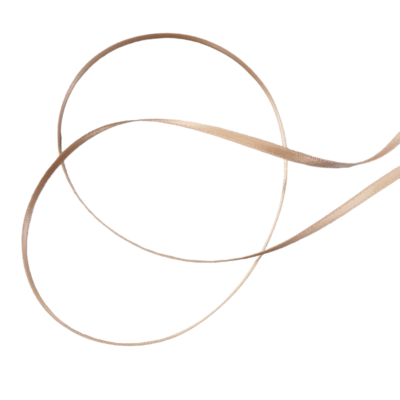 beige satijnband (dubbelzijdig) lint 3mm (op=op)