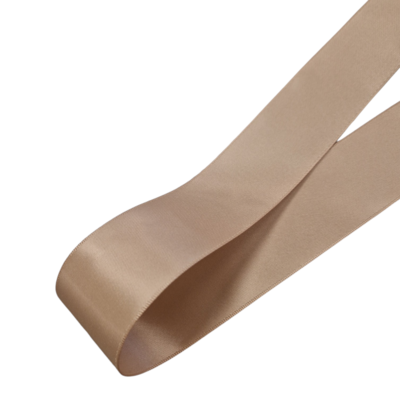 beige satijnband (dubbelzijdig) lint 38mm (op=op)