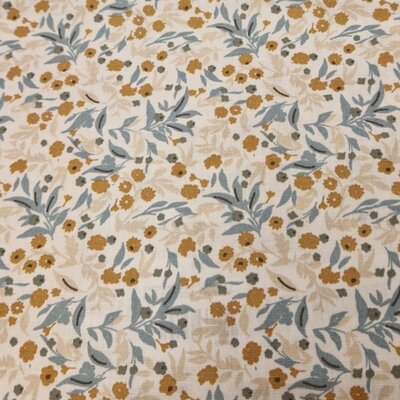 wit (off white) camel jeans blauw natural Bloemetjes GECOAT katoen