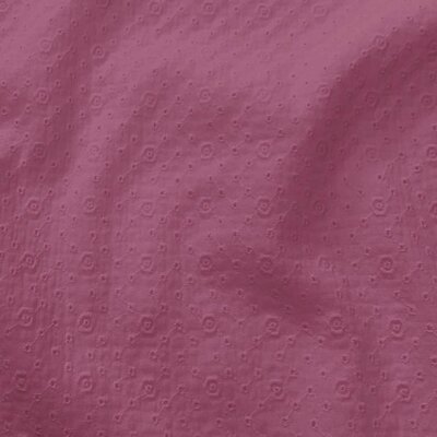 mauve broderie met bloemetjes hydrofiel