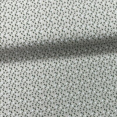 beige groen wit licht camel Schattige Luipaard print tricot (op=op)