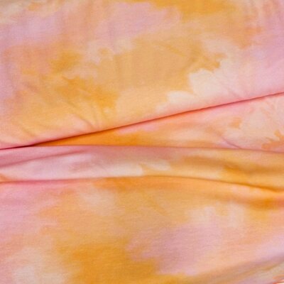 light pink orange tie dye jersey