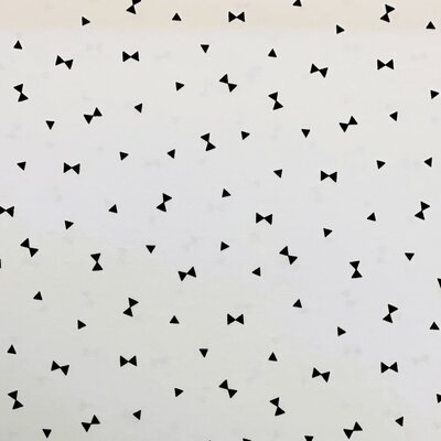 wit zwart triangeltjes - strikken - tricot