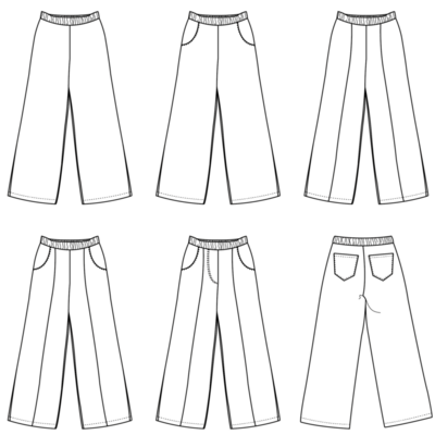 Bay broek - dames & tieners  naaipatroon - Bel'etoile