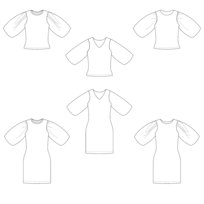 Gaëlle top en jurk - dames & tieners naaipatroon - Bel'etoile