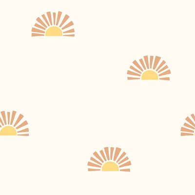 off white orange yellow Sunshine cotton