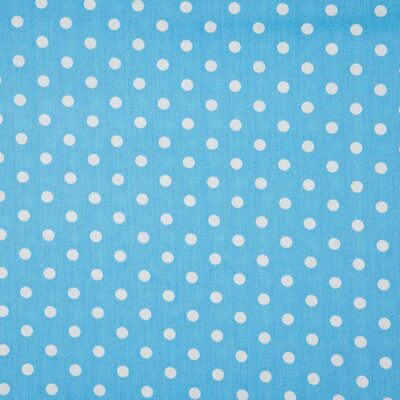 blauw (licht) wit nop poplin katoen (op=op)