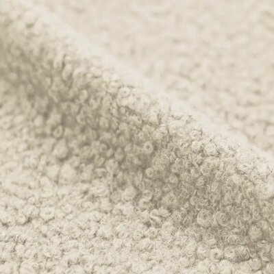 natural boucle fabric curly teddy