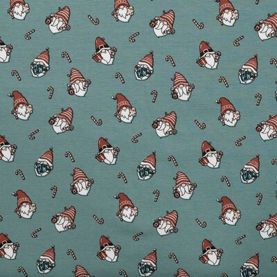 green white brown Gnomes and Candy x-mas jersey