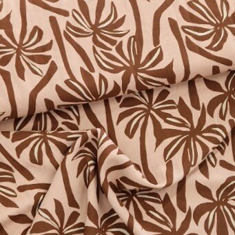 roze (poeder) bruin Palmbomen Radiance Viscose (op=op)