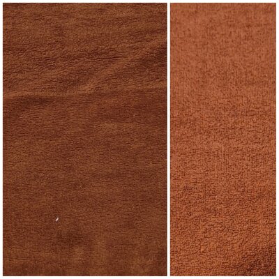 cognac bamboe katoen fleece