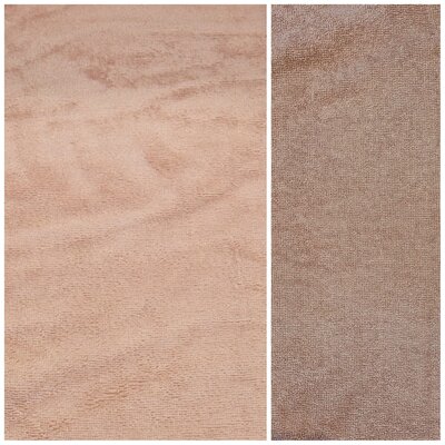 nude pink bamboo cotton fleece