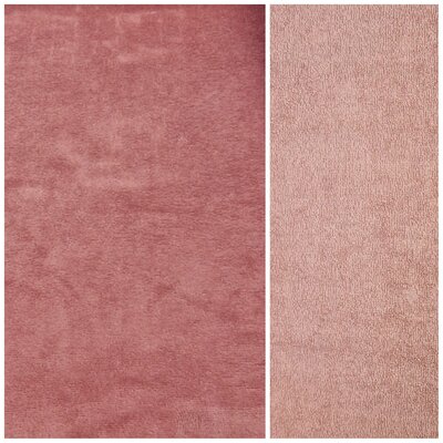 old pink bamboo cotton fleece